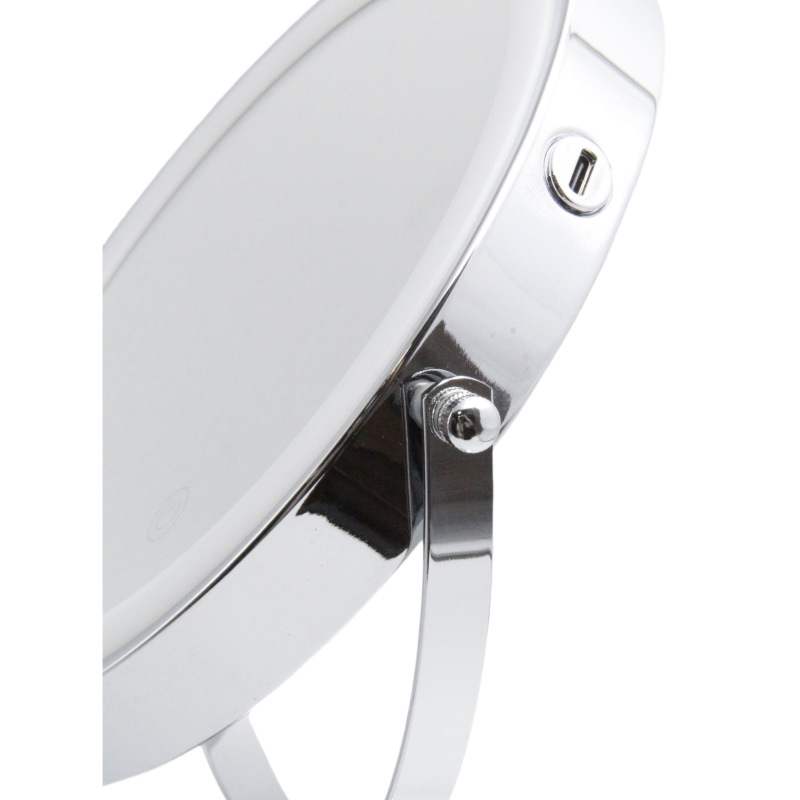 LED Stainless Steel Double-Sided Tabletop Makeup Mirror 55