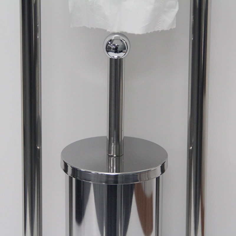 Integrated Toilet Paper Holder and Toilet Brush Set 45