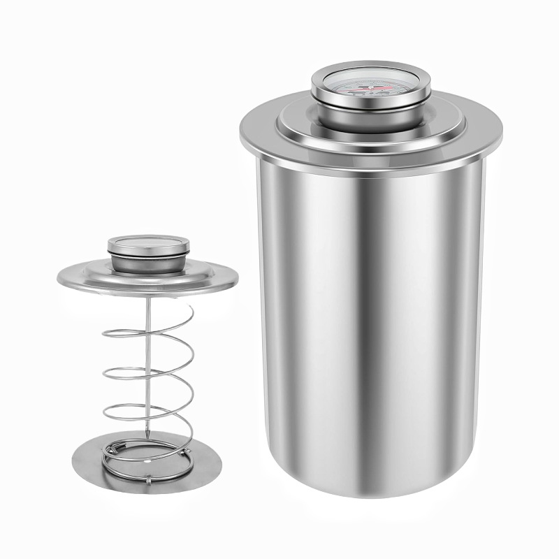 Stainless Steel Meat Cooker with Thermometer 2